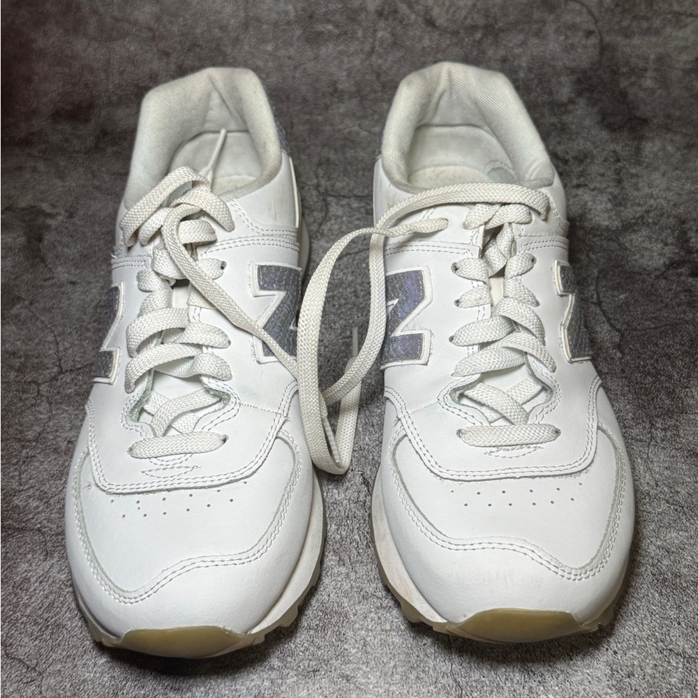 New Balance White and Gray Women's Sneakers